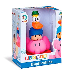 Turma do Pocoyo Empilhadinho Elly Pato e Pocoyo Vinil Cardoso