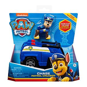Carrinho Chase Patrol Cruiser Patrulha Canina + Boneco Sunny