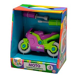 Moto Monta e Desmonta Ludi Club Usual Brinquedos