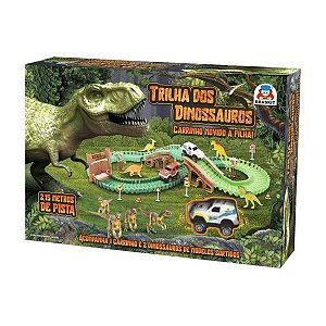 Pista Trilha Dos Dinossauros com 166 peças Braskit