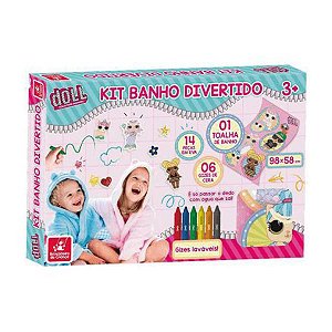 Doll collection kit banho divertido Brincadeira de Criança