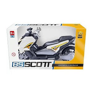 Moto BS Scott Branco/Vermelho BS Toys
