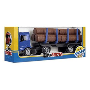 Caminhão Superfrota Transtoras Azul/Branco Poliplac