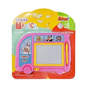 Lousa Mágica Ônibus Rosa/Azul Zoop Toys