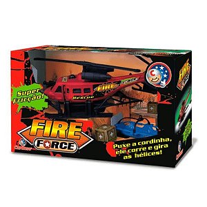 Helicóptero com Fricção Fire Force Cardoso