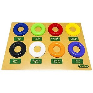 Jogo Educativo Prancha das Cores Carimbras