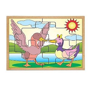 Quebra-Cabeça Casal Patos
