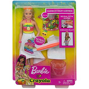 Boneca Barbie Crayola com Acessórios Mattel
