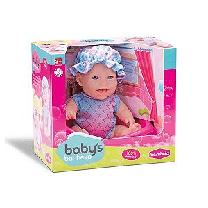 Boneca Baby Babilina Mini Banheirinha Bambola