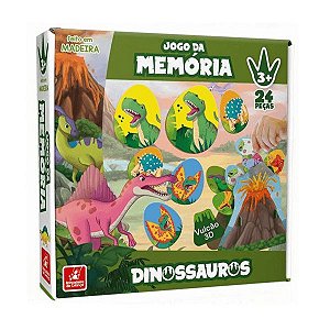Jogo da Memória Dinossauros Brincadeira de Criança