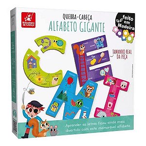 Quebra-Cabeça Alfabeto Gigante Brincadeira de Criança