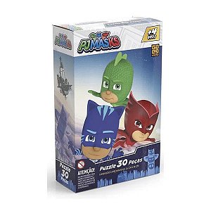 Quebra-Cabeça PJ Masks 30 Peças Grow