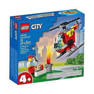 Lego City Blocos de Montar 53 Peças Helicóptero dos Bombeiros
