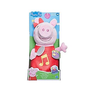 Boneca de Pelúcia Peppa Pig com Som F2187