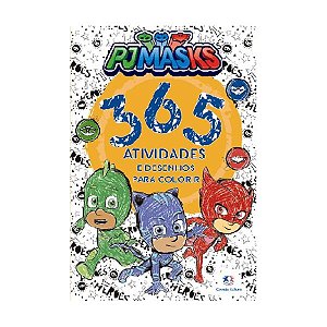 Livro PJ Masks 365 atividades e desenhos para colorir Ciranda Cultural