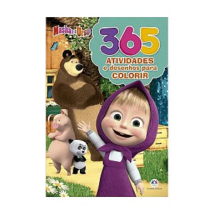 Livro Masha e o Urso 365 atividades e desenhos para colorir Ciranda Cultural