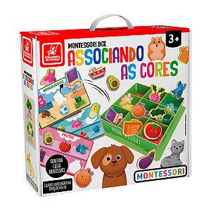 Associando as Cores Montessori Brincadeira de Criança