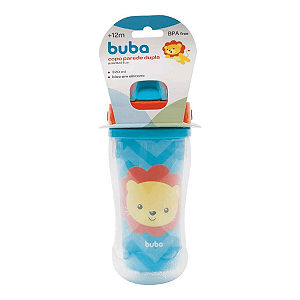 Copo Parede Dupla Leão Animal Fun Buba