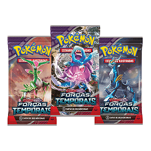 Pacote de Cartas Pokemon Booster Forças Temporais Unidade Copag
