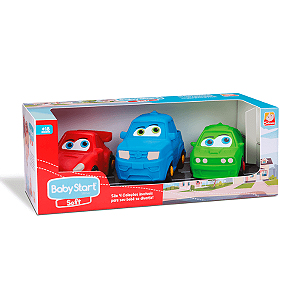 Coleção Sport 3 Carrinhos Baby Soft Silmar