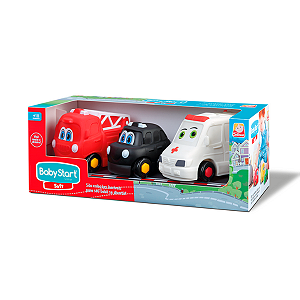 Coleção Emergência 3 Carrinhos Baby Soft Silmar