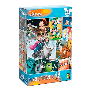 Quebra-Cabeça Gigante 48 Peças Disney Grow