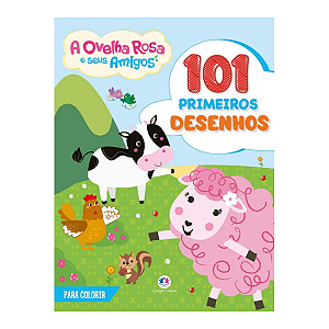 Livro 101 Primeiros Desenhos Ovelha Rosa e Seus Amigos Ciranda Cultural