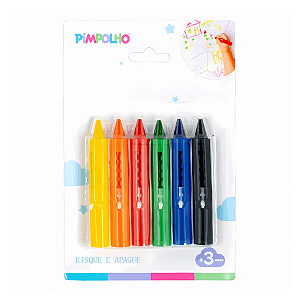 Risque e Apague Várias Cores Pimpolho