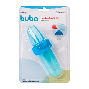 Porta-Frutinhas Sugador em Silicone Azul Buba