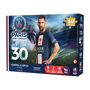 Quebra-Cabeça 60 Peças PSG Messi Mimo