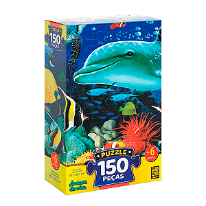 Quebra-Cabeça 150 Peças Amigos do Mar Grow
