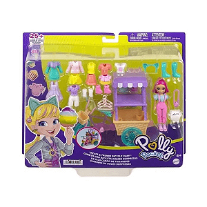 Polly Pocket Carrinho de Doces Surpresas HHX76 Mattel