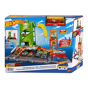 Pista Hotwheels Super Posto de Gasolina Mattel