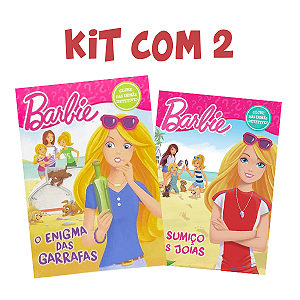 Kit com 2 Livros Barbie com Histórias