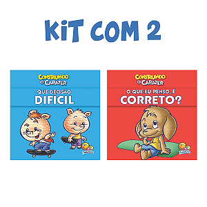 Kit com 2 Livros Coleção Construindo o Caráter