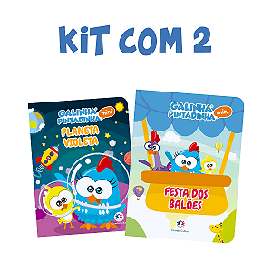Kit com 2 Livros Galinha Pintadinha Mini