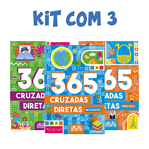 Kit com 3 Livros Cruzadas Diretas para Adultos