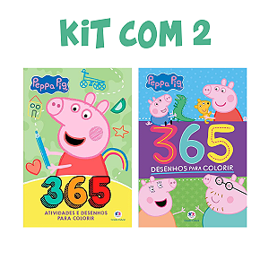 Kit com 2 Livros Peppa Pig