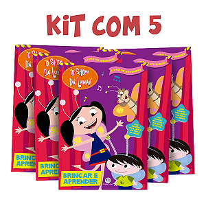 Kit com 5 Livros O Show da Luna Atividades