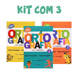 Kit com 3 Livros Ortografia sem Segredos