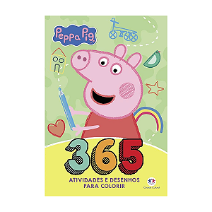 Livro 365 Atividades e Desenhos para Colorir Peppa Pig