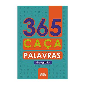 Livro 365 Caça-Palavras Geografia Ciranda Cultural