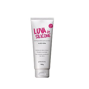 Luva de Silicone Aloe Vera Creme Para as Mãos 100g Pokoloka