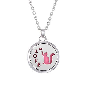 Colar Difusor Pessoal - LOVE CAT