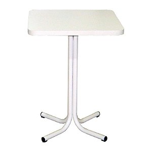 Mesa de bar tubular tampo quadrado