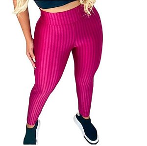 Calça legging feminina 3D poliamida.