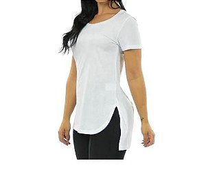 Blusa Feminina Longa Camiseta V Tapa Bumbum Plus Size