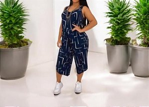 Macacão Macaquinho Pantacourt Regata Feminino Moda Verão Top