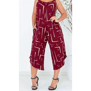 Macacão Macaquinho Pantacourt Regata Feminino Moda Verão Top