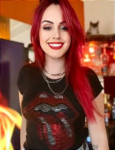 Blusinha estampa Stones com brilho